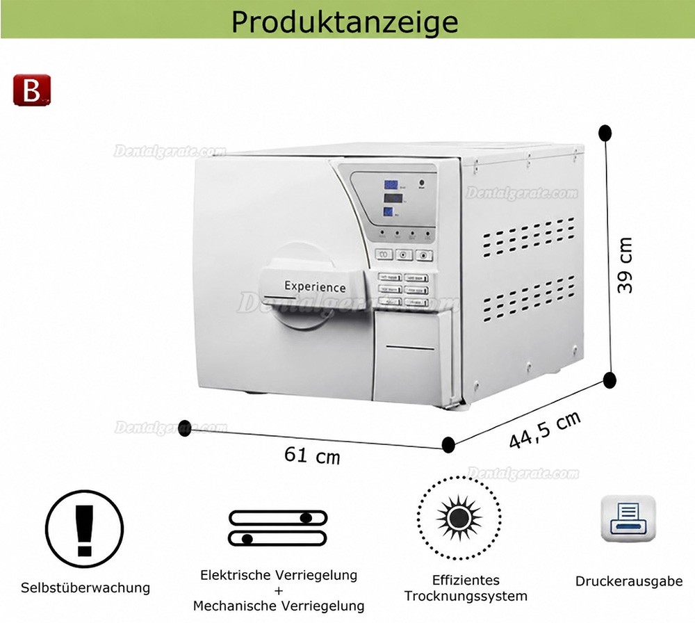 Dental Mini Autoklaven Sterilisator Vakuum Dampf 8-23L Mit Drucker Dental Mini Autoklaven Sterilisator Vakuum Dampf 8-23L Mit Drucker